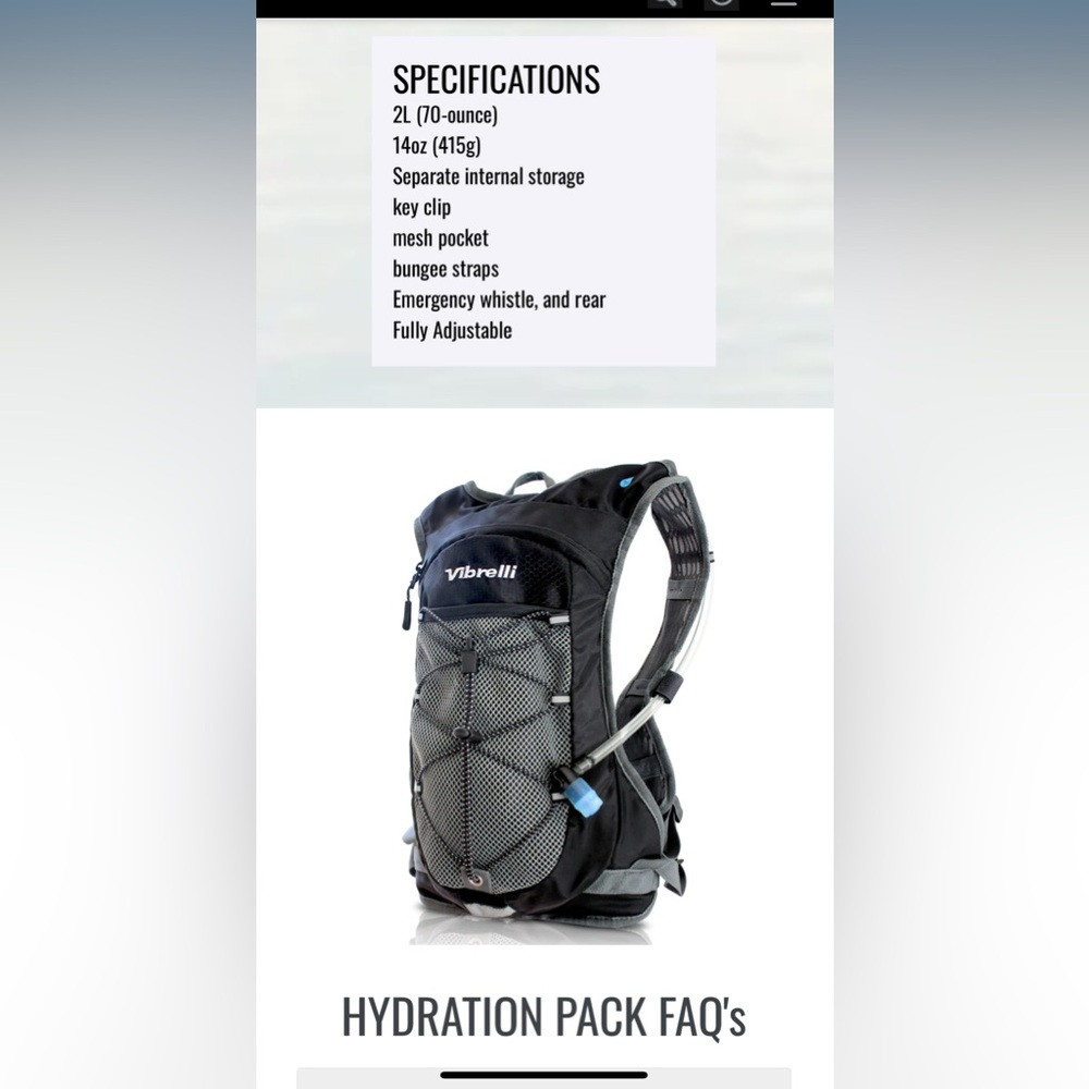 Vibrelli backpack canteen!!